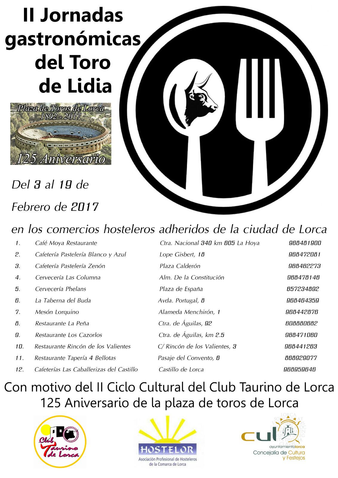 II Jornadas gastronmicas del Toro de Lidia
