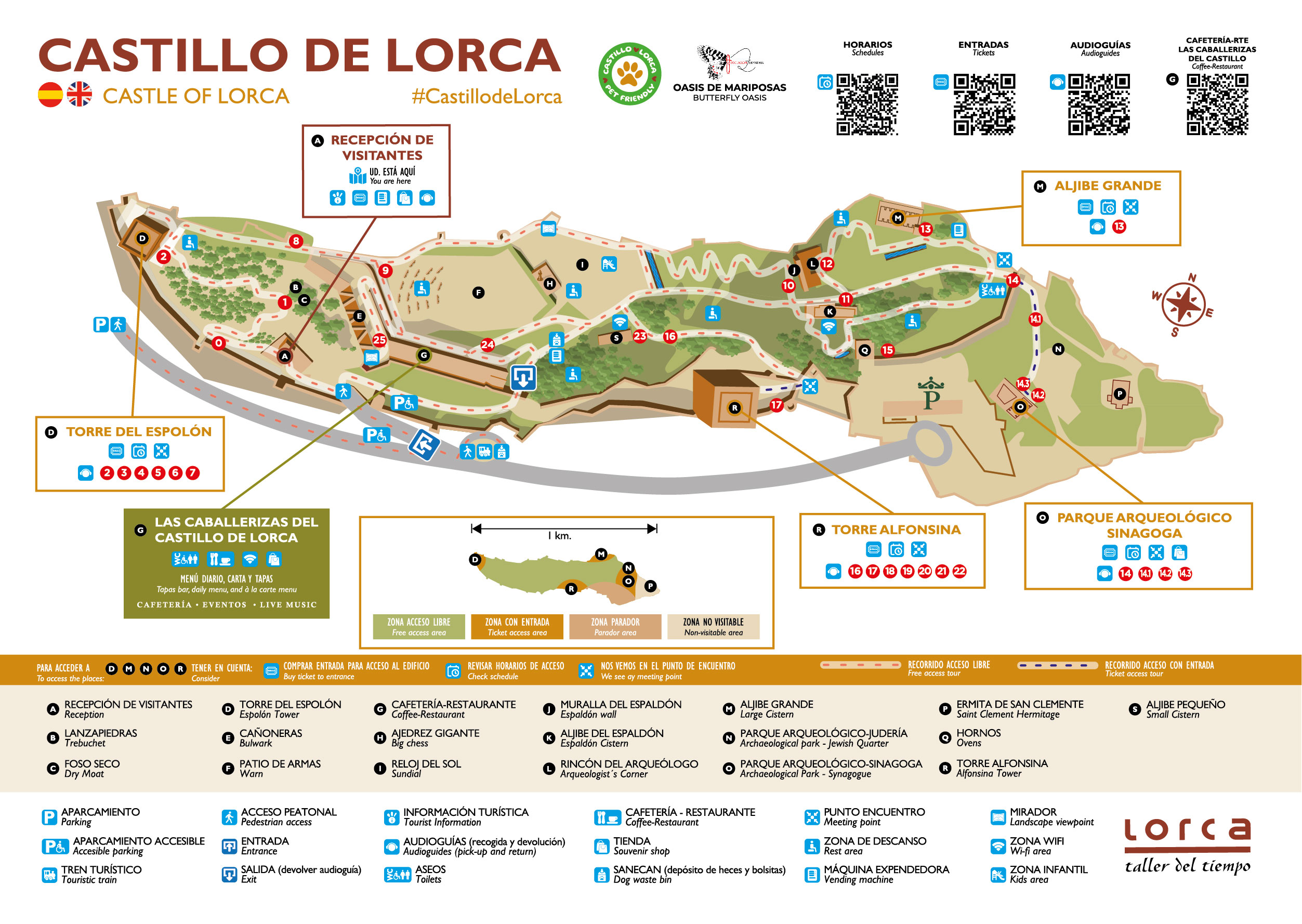 Plano Castillo de Lorca
