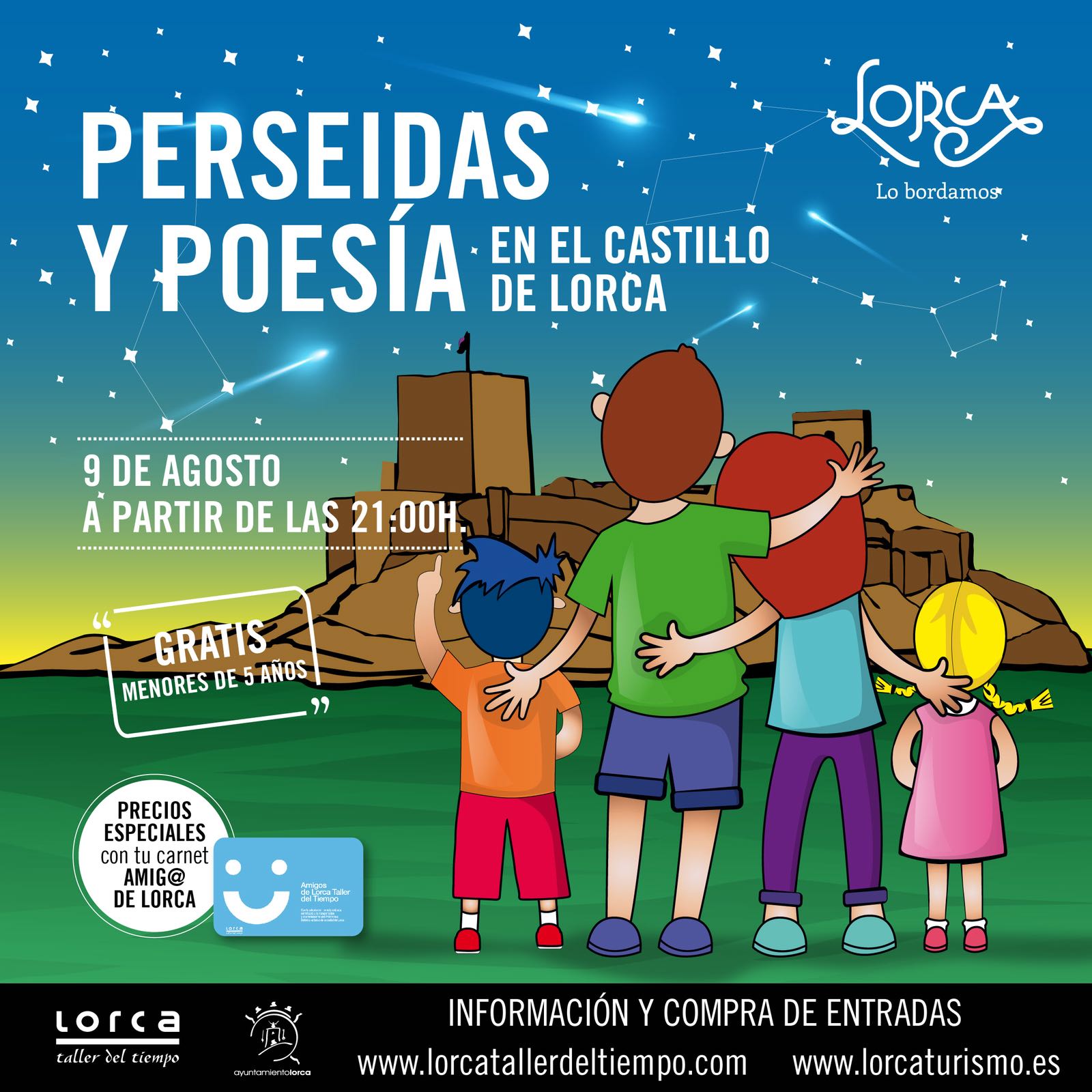 Perseidas y Poesia en el Castillo de Lorca