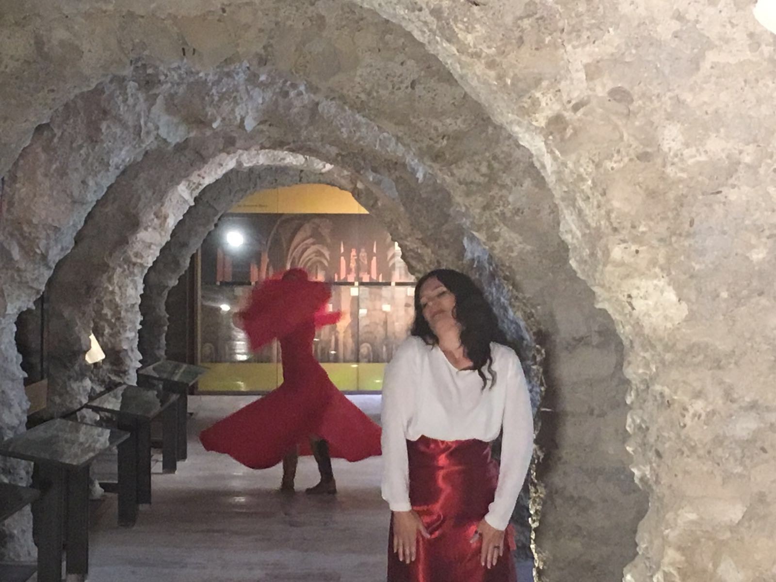Mara Aranda en el castillo de Lorca